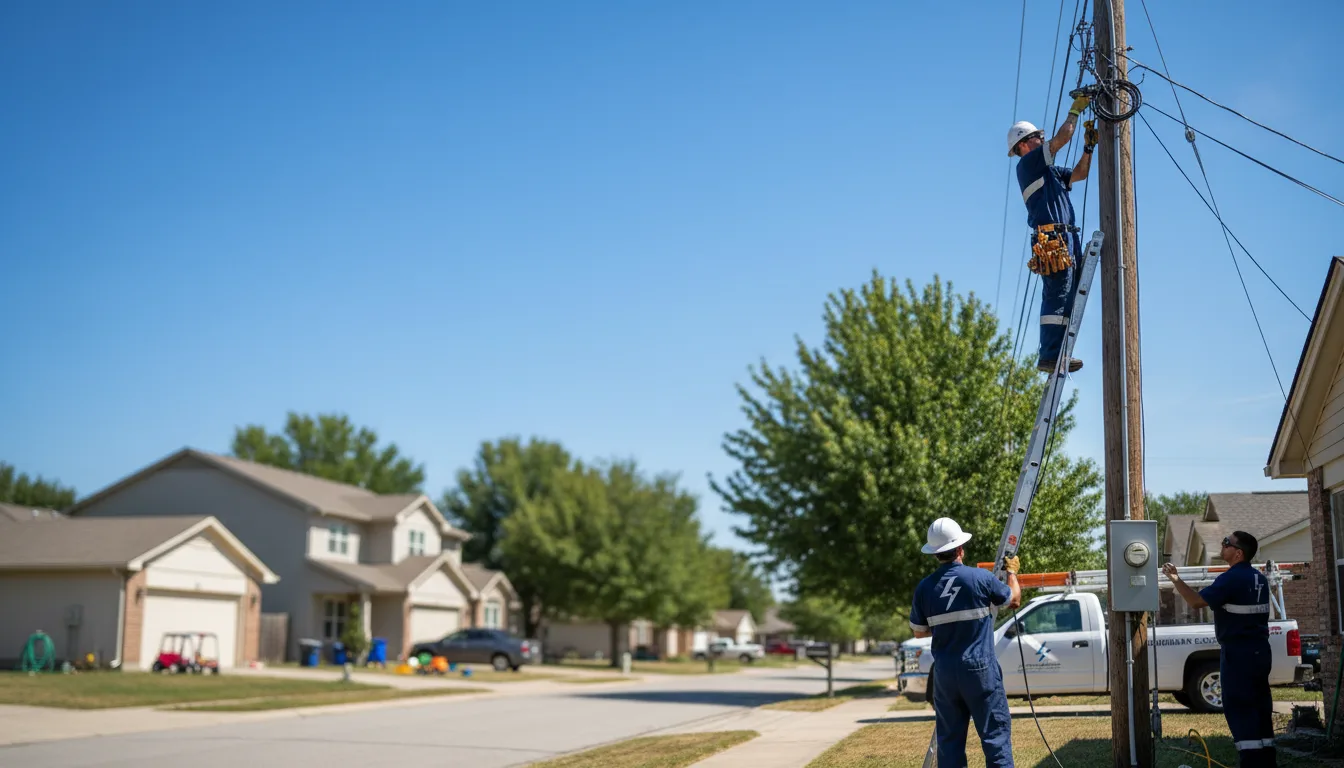 Residential electrician providing installation services in Glendale, WI
